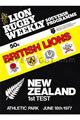 New Zealand v British Lions 1977 rugby  Programme